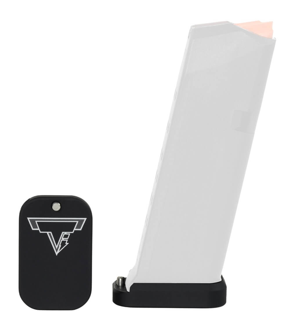 Taran Tactical GBP940-0S Glock 9/40 +0 Base Pad Compatible w/ All Full Size Double Stacked Glocks Flat Black Aluminum Taran Tactical GBP940-0S Glock 9/40 +0 Base Pad Compatible w/ All Full Size Double Stacked Glocks Flat Black Aluminum