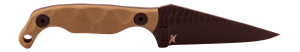 Stroup Knives MINIODGG10BLKCER Mini  3.50" Fixed Plain Black Cerakote 1095 Carbon Steel Blade  OD Green G10 Handle
