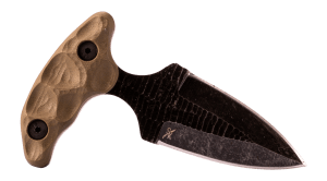 Stroup Knives SD1ODGG10 SD1 2.50" Fixed Dagger Plain Acid Etch 1095 Carbon Steel Blade OD Green Handle