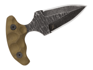 Stroup Knives SD1ODGBLKCER SD1  2.50" Fixed Dagger Plain Black Cerakote 1095 Carbon Steel Blade  OD Green Handle