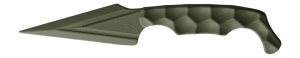 Stroup Knives ULNMODG Ultralite Non Metallic 3.75" Fixed Plain OD Green Zytel Blade  OD Green Handle