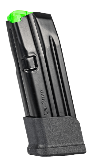 Mec-Gar MGG261500A 15rd Extended 9mmLuger Fits Glock 26 Black Carbon Steel/Polymer
