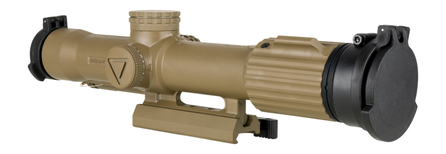 Trijicon 2400025 VCOG Cerakote Flat Dark Earth 1-8x 28mm Illuminated LED Red Dot MRAD Segmented Circle Enhanced Reticle Larue Tactical LT799 Mount - Image 3