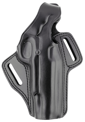 Galco FL226RB Fletch High Ride OWB Black Steerhide Fits Glock 19 Gen1-5 Belt Loop Mount Right Hand