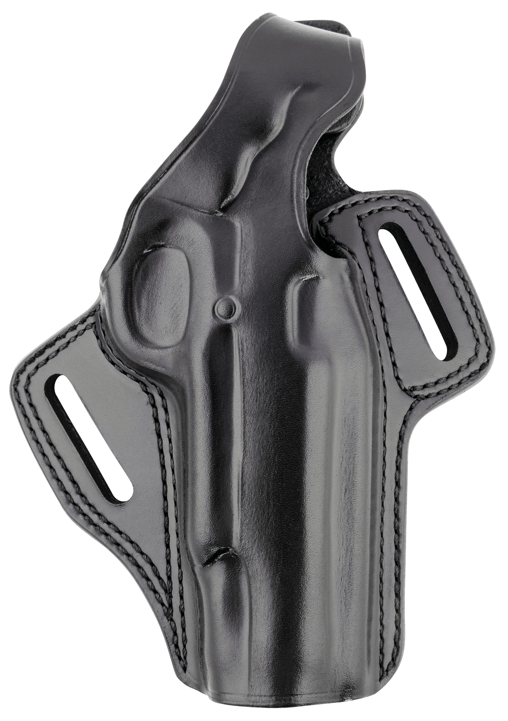 Galco FL226RB Fletch High Ride OWB Black Steerhide Fits Glock 19 Gen1-5 Belt Loop Mount Right Hand
