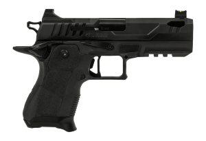 Oa Defense  2311 Pro Compact Frame 9mm Luger 15+1 4.25" DLC Black Steel Optic Ready/Serrated Slide  Black Aluminum Frame w/Picatinny Rail  Black Polymer Grip  Ambidextrous