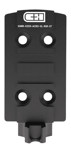 C&H Precision KMBRKDS9ACROXLRSRST Aimpoint ACRO Footprint Black Anodized Steel Fits Kimber KDS9C