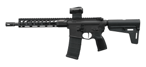 Sig Sauer RM400556N11BFORGE M400 Forge 5.56 NATO 30+1 11.50" Black Anodized Alloy Receiver w/Picatinny Rail  Black Polymer Magpul BSL Arm Brace  Black Polymer Grip  Sig ROMEO MSR Gen II Red Dot