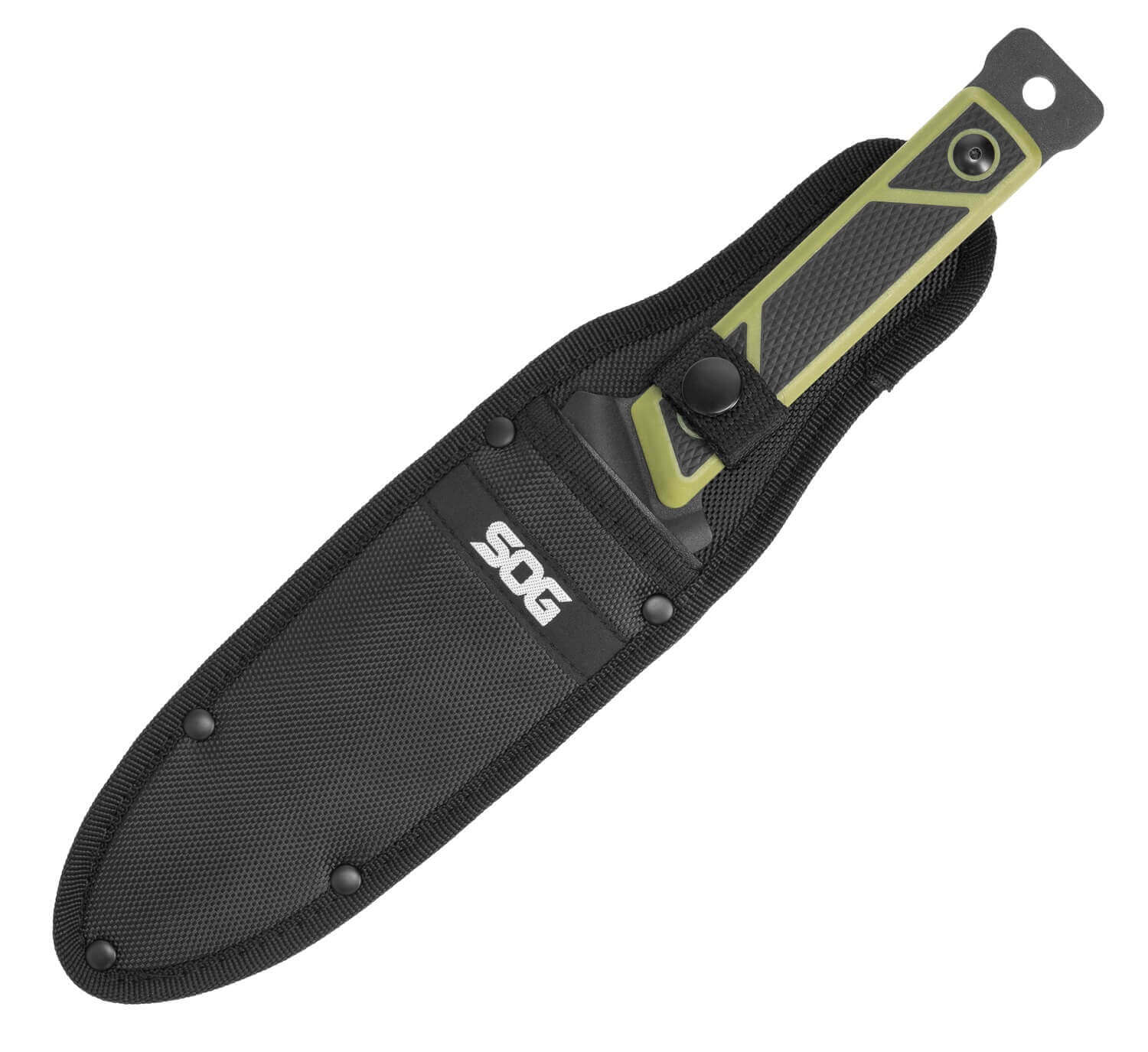 S.O.G SOG17440143 Rip Tide 6.50" Fixed Plain/Saw Black Powder Coated 420 Stainless Steel Blade 5.50" Textured Polypropylene Handle - Image 2