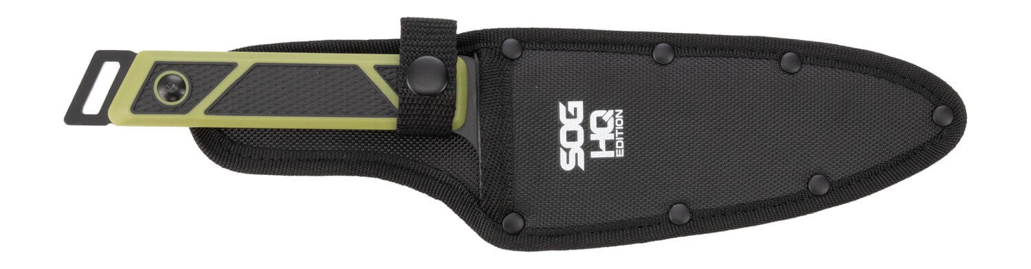 S.O.G SOG17440743 TerraGrip Camp 6.70" Drop Point Plain/Serrated Black Oxide 420 Stainless Steel Blade Textured Polypropylene Handle - Image 2
