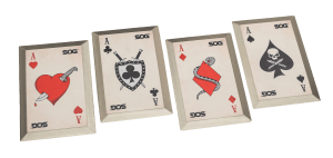 S.O.G SOG33010143 Throwing Death Cards Multi-Color Stainless Steel