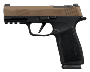 Sig Sauer 365XCA9FBZXR3 P365 XMacro Compact 9mm Luger 17+1 3.70"  Bronze Cerakote w/Freedom Engraving Stainless Steel Optic Ready/Serrated Slide  Black Stainless Steel Frame w/Beavertail & Picatinny Rail  XMacro Polymer Grip  SIG-LOC Footprint