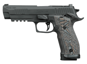 Sig Sauer 226X59XTMSAORXSL P226 XFive Extreme Full Size 9mm Luger 20+1 5" Bull Barrel  Black Nitron Stainless Steel Optic Ready/Serrated Slide & Frame w/Beavertail & Picatinny Rail  Custom Hogue G10 Piranha Grip  SIG-LOC Footprint