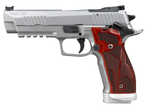 Sig Sauer 226X59XTMSAO10 P226 XFive Classic Full Size 9mm Luger 20+1 5" Bull Barrel  Stainless Steel Optic Ready/Serrated Slide & Frame w/Beavertail & Picatinny Rail  Hogue Cocobolo Grip  SIG-LOC Footprint