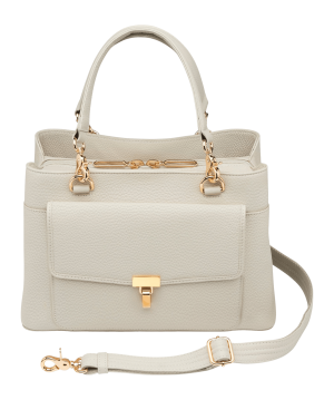 GTM GTM-32/ PB BONE LARGE SATCHEL CROSSBODY-COW