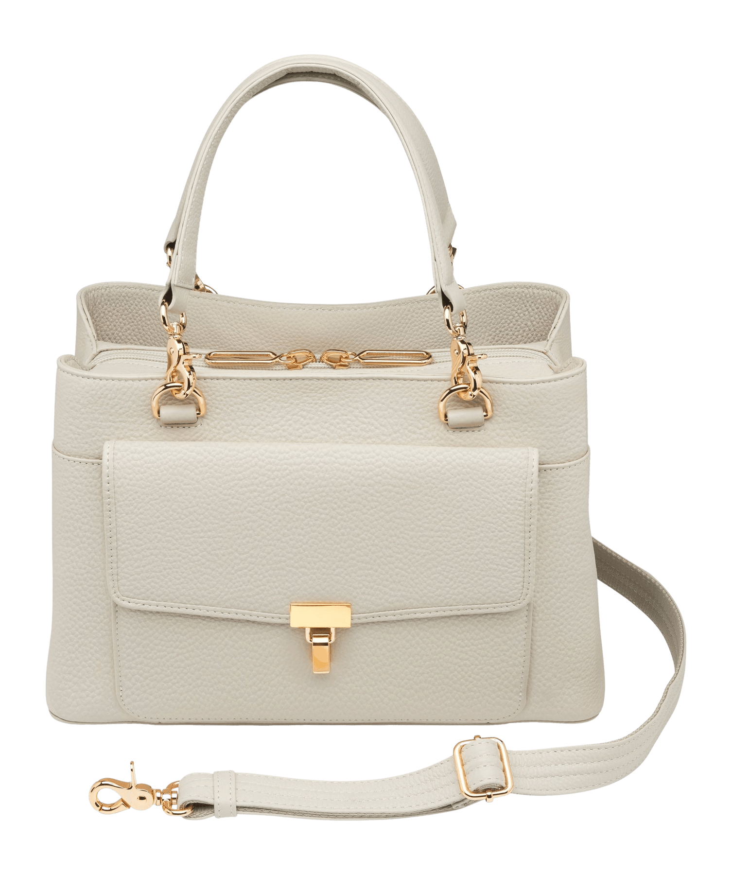 GTM GTM-32/ PB BONE LARGE SATCHEL CROSSBODY-COW