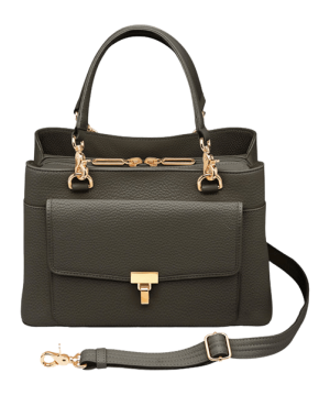GTM GTM-32/PB BLACK LARGE SATCHEL CROSSBODY-COW