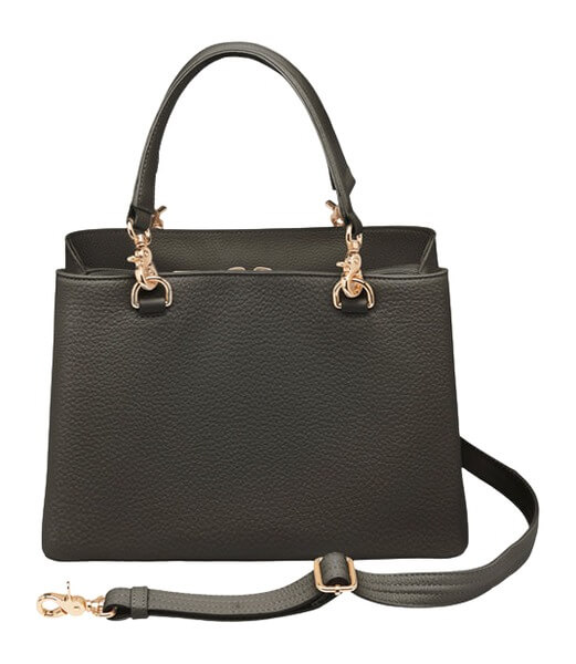 GTM GTM-32/PB BLACK LARGE SATCHEL CROSSBODY-COW - Image 3