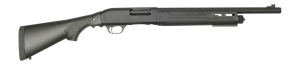 Tokarev USA 21000430 TSP 12 Gauge Pump 3" 4+1 18.50" Black Heat Shield Barrel Black Drilled & Tapped Aluminum Receiver Fixed Black Synthetic Stock