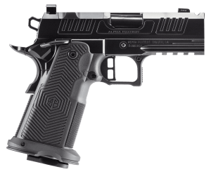 Alpha Foxtrot AA39X1QMH-PDBK19 AF1911 Romulus 9mm Luger 20+1 3.50" Black Ported Barrel  Polished DLC Stainless Steel Optic Ready/Serrated Slide & Frame w/Beavertail & Picatinny Rail  Black Textured Grip  RMSc Footprint