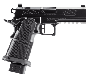 Alpha Foxtrot AA39X1CMD-PDBK19 AF1911 Romulus Compact 9mm Luger 20+1 4.25" Black Bull Ramped Barrel  Polished DLC Stainless Steel Optic Ready/Serrated Slide  Polished DLC Stainless Steel Frame w/Beavertail & Picatinny Rail  Polymer Grip  RMSc Footprint