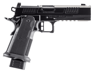 Alpha Foxtrot AA39X1EIH-PDBK19 AF1911 Romulus 9mm Luger 20+1 5" Black Ported Barrel Polished DLC Stainless Steel Optic Ready/Serrated Slide & Frame w/Beavertail & Picatinny Rail  RMR/RMSc Footprint