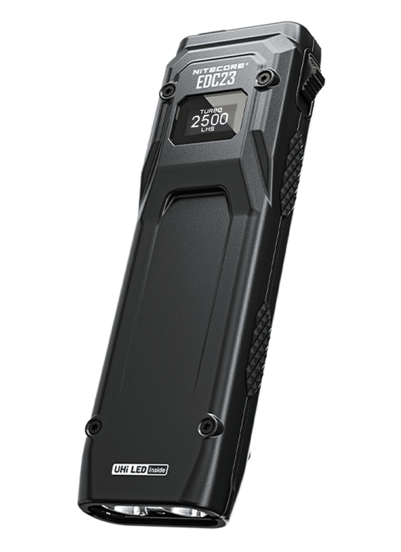 Nitecore(sysmax Tech) EDC23 EDC Black 2500 Lumens 280 Meters Beam Distance Nitecore(sysmax Tech) EDC23 EDC Black 2500 Lumens 280 Meters Beam Distance