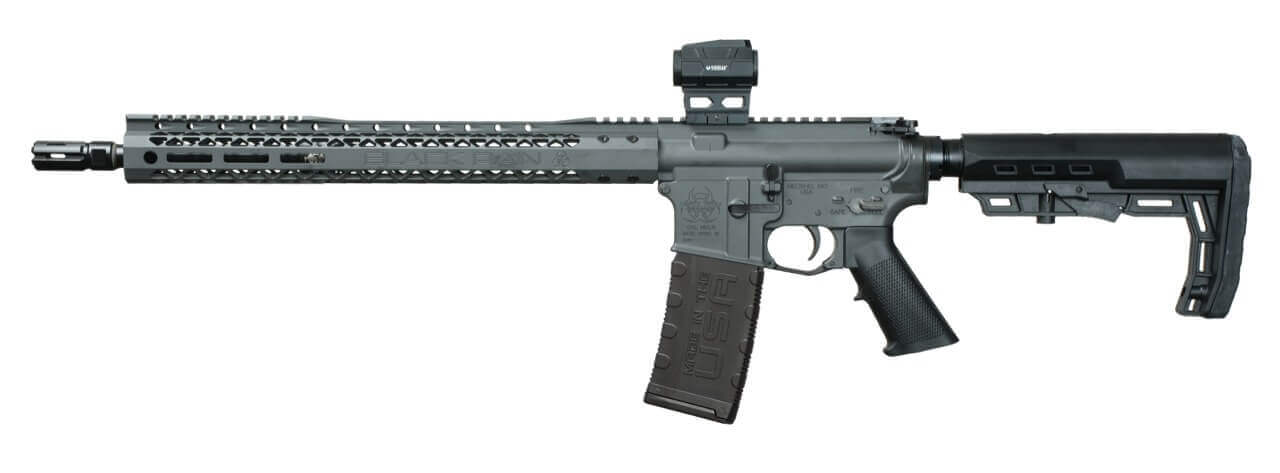 Black Rain Ordnance BRO26040602OPT Spec15 Sports South Exclusive 5.56 NATO 30+1 16" Black Nitride Barrel Burnt Bronze Cerakote Aluminum Receiver w/Picatinny Rail M-LOK Handguard XTS Black Polymer Stock Viridian Venta Green Dot Right Hand - Image 2