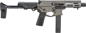 Springfield Armory STV95509T-PDW SAINT Victor PDW 9mm Luger 32+1 5.50" Tungsten Gray Cerakote Aluminum Receiver w/Picatinny Rail  Black Polymer SB Tactical HBPDW Brace  Black Polymer Grip