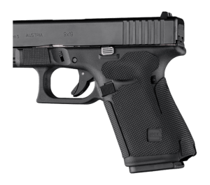 Hogue 17278 Wrapter Adhesive Grip Black Rubber Fits Glock 19/19MOS/44 (Gen 5) - No Backstrap