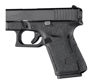 Hogue 17279 Wrapter Adhesive Grip Black Rubber Heavy Grit Fits Glock 19/19MOS/44 (Gen 5) - No Backstrap