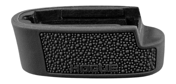 Hogue 17410 Extension Base Pad Cobblestone 45Auto Fits S&W 45 Shield Compatible w/ 7rd Magazine Black Overmolded Rubber