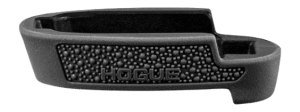 Hogue 18420 Extension Base Pad Cobblestone 9mm Luger Fits S&W M&P 9 Shield Plus Compatible w/ 13rd Magazine Black Overmolded Rubber