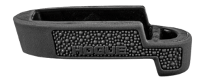 Hogue 18430 Extension Base Pad Cobblestone 40 S&W Fits S&W M&P 40 Shield Compatible w/ 7rd Magazine Black Overmolded Rubber
