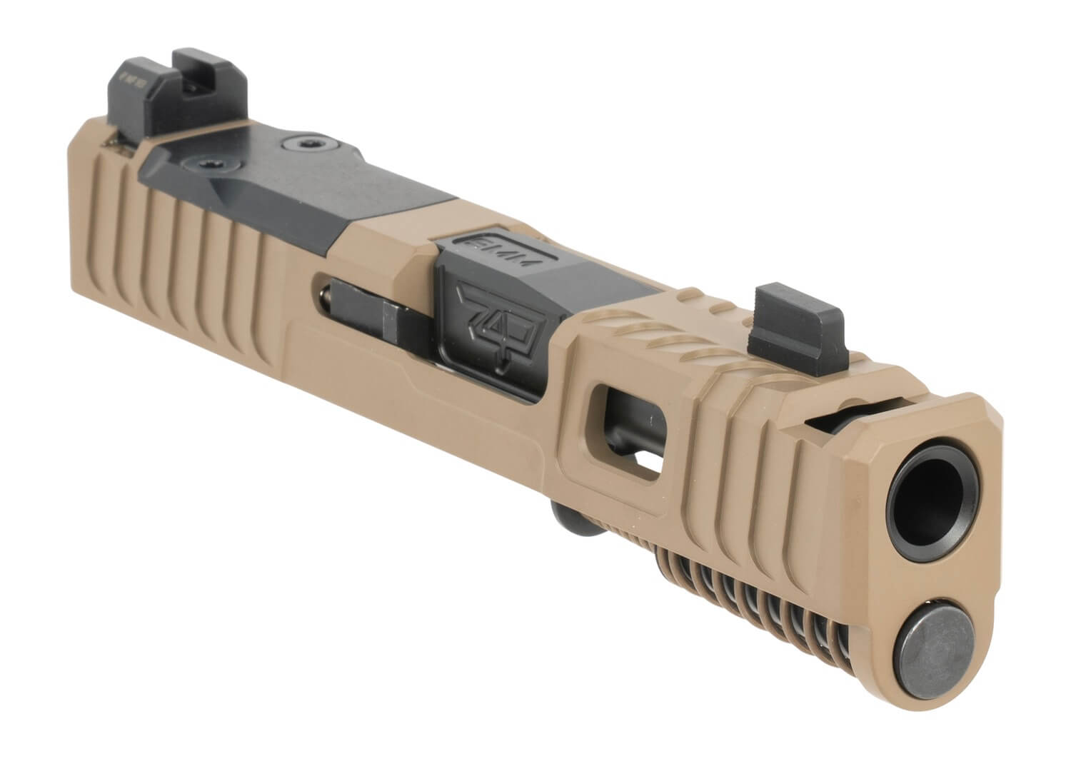 Zaffiri Precision CUG43IBSRMSCFDECPBN Complete Upper Integrated Blowhole System Fits Glock 43X Flat Dark Earth Stainless Steel RMR Cuts Slide - Image 2