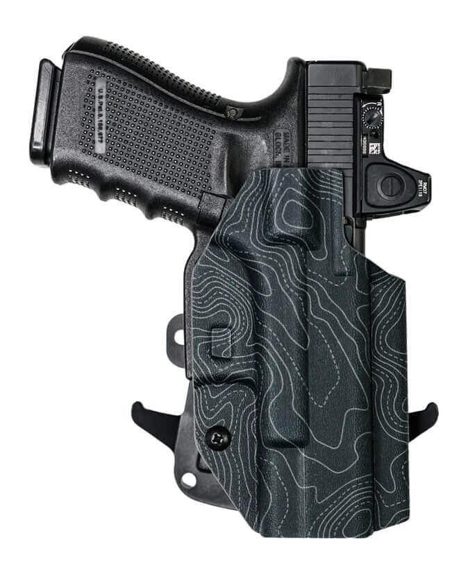 We The People Holsters WTP-R07_1047-R Optic Ready IWB Topographic Gray Kydex Fits Glock 43/43x Right Hand - Image 2