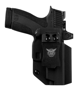 We The People Holsters WTP-R283_1000-R Optic Ready IWB Black Kydex Fits S&W M&P Shield X Thumb Safety Right Hand We The People Holsters WTP-R283_1000-R Optic Ready IWB Black Kydex Fits S&W M&P Shield X Thumb Safety Right Hand