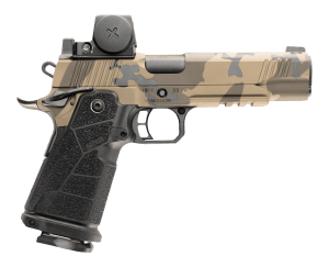 Cnc Firearms CNCDMCWAR Kimber 1911 DS Warrior w/Optic Sports South Exclusive 45 ACP 13+1 5" Stainless Steel Serrated w/Optic Slide  Desert Multicam Stainless Steel Frame w/Picatinny Rail  Carbon Fiber Grip  Vortex Viper 3 MOA Red Dot