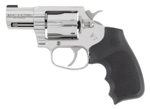 Colt Mfg KCOBRASB2RBBS King Cobra Carry 357 Mag 6 Shot 2" Stainless Steel Barrel Cylinder & Frame Black Hogue Overmolded Grip