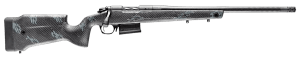 Bergara Rifles B14S7514CF B-14 Crest CF 22 Creedmoor 5+1 20" Carbon Fiber Threaded Barrel Sniper Gray Cerakote Steel Receiver Drilled & Tapped Receiver Carbon Fiber w/Black & Gray Sponge Accents Fixed Carbon Fiber Stock Right Hand