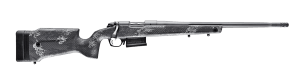 Bergara Rifles B14S756 B-14 Crest 450 Bushmaster 5+1 20" Sniper Gray Cerakote Fluted Threaded Barrel & Steel Drilled & Tapped Receiver  Fixed Carbon Fiber w/Black & Gray Sponge Accents Stock  Right Hand