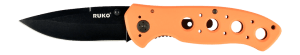 Ruko Knives RUK0075BZ 75 Series 3.25ā³ Folding Clip Point Plain Black Oxide 440A Stainless Steel Blade 4.75ā³ Vented Blaze Orange Aluminum/Rubber Handle Ruko Knives RUK0075BZ 75 Series 3.25ā³ Folding Clip Point Plain Black Oxide 440A Stainless Steel Blade 4.75ā³ Vented Blaze Orange Aluminum/Rubber Handle