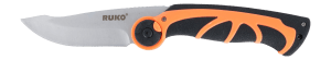 Ruko Knives RUK0134BZ Rescue 1.75ā³ Fixed Skinner 7Cr17MoV SS Blade Orange GFN Handle Ruko Knives RUK0134BZ Rescue 1.75ā³ Fixed Skinner 7Cr17MoV SS Blade Orange GFN Handle