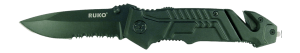 Ruko Knives RUK0144S-CS Shark 3.25ā³ Folding 440A Stainless Steel Blade Black Aluminum/Rubber Handle Clamshell Pkg Ruko Knives RUK0144S-CS Shark 3.25ā³ Folding 440A Stainless Steel Blade Black Aluminum/Rubber Handle Clamshell Pkg