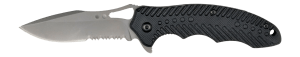 Ruko Knives RUK0173S Socius 3.75ā³ Folding Part Serrated TiNi 7Cr17MoV SS Blade Black Textured G10 Handle Ruko Knives RUK0173S Socius 3.75ā³ Folding Part Serrated TiNi 7Cr17MoV SS Blade Black Textured G10 Handle