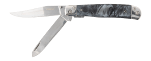Ruko Knives RUK0185BP Trapper Folding 420A Steel Blade Black Pearl Acrylic Handle Ruko Knives RUK0185BP Trapper Folding 420A Steel Blade Black Pearl Acrylic Handle