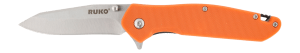 Ruko Knives RUK0187BZ Tactical 3.25ā³ Folding 420A Steel Blade Orange GFN/SS Handle Boxed Ruko Knives RUK0187BZ Tactical 3.25ā³ Folding 420A Steel Blade Orange GFN/SS Handle Boxed