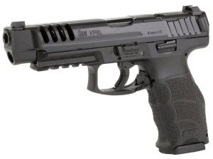 HK 81000947 VP9 L 9mm Luger 10+1 5" Polygonal Rifled Barrel  Black Steel Barrel  Black Long/Lightening Cuts/Optic Cut Slide  Polymer Frame w/Picatinny Rail  Interchangeable Backstrap Grip