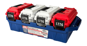 MTM Case-Gard AC4C-1776 30 Cal Red/White/Blue Polypropylene