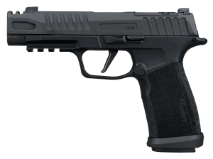 Sig Sauer 365XF9COMP P365 Fuse COMP 9mm Luger 21+1 3.70" Black Barrel  Black Nitron Stainless Steel Integrated Compensator/Optic Ready/Serrated Slide  Black Stainless Steel Frame w/Beavertail & Picatinny Rail  Interchangeable Backstrap Grip  SIG-LOC Compa